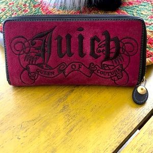 Juicy Couture wallet with leather trim.